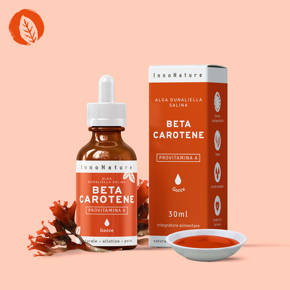 Beta Carotene in gocce: pro Vitamina A