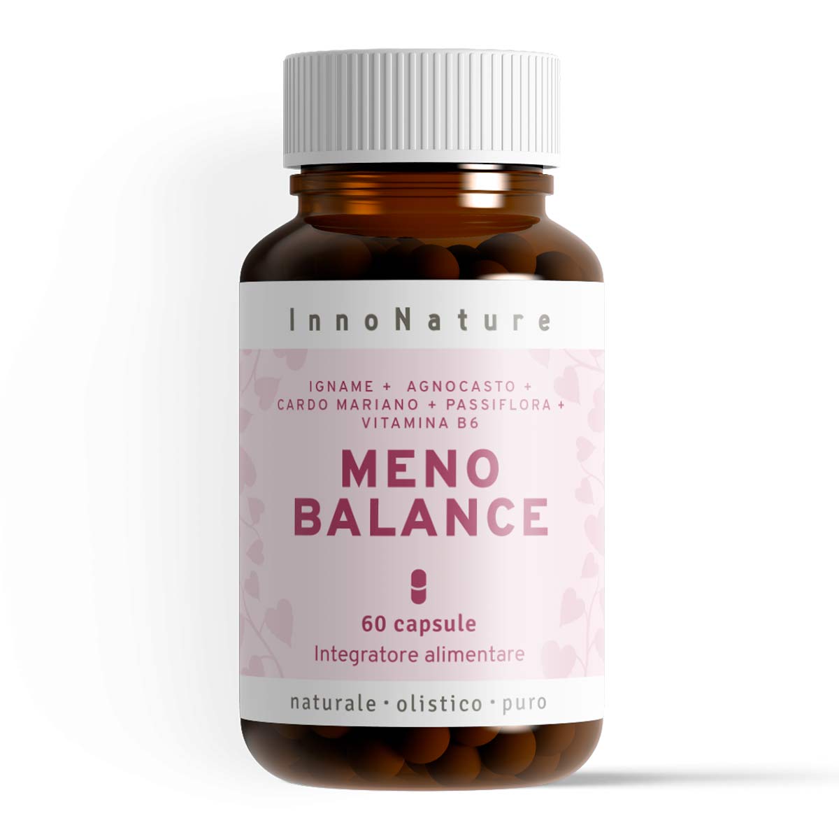Meno Balance: capsule a base di Igname, Agnocasto, Passiflora, Cardo Mariano e Vitamina B6.