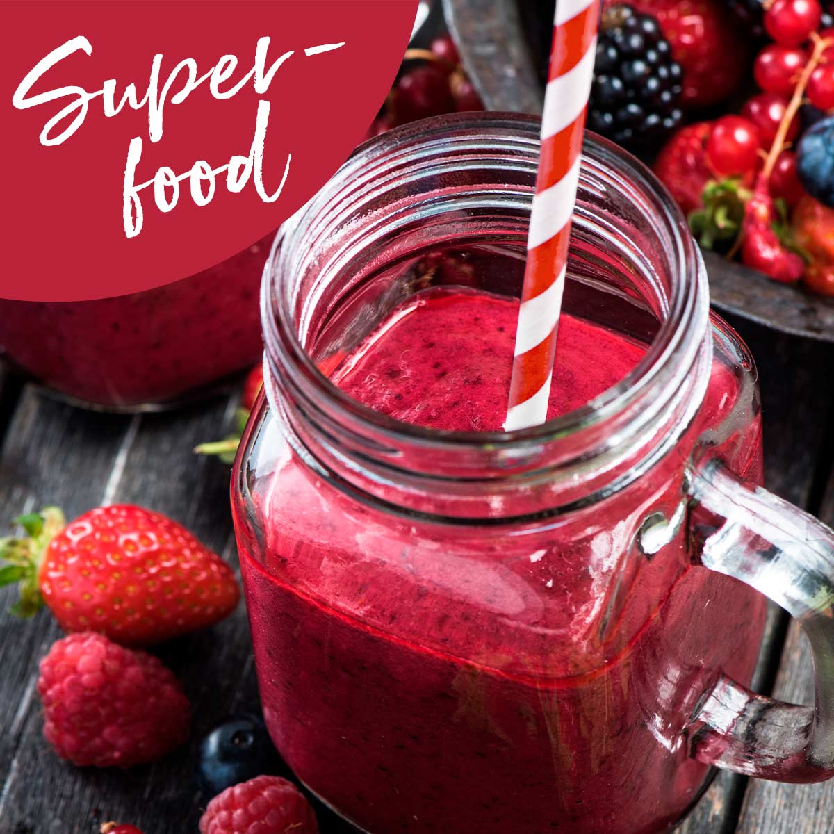 Happy Berry superfood bio: shake antiossidante a base di frutti rossi