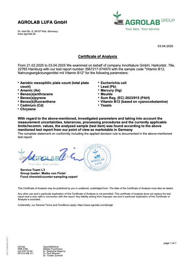 Meticobalamina: Vitamina B12, in gocce