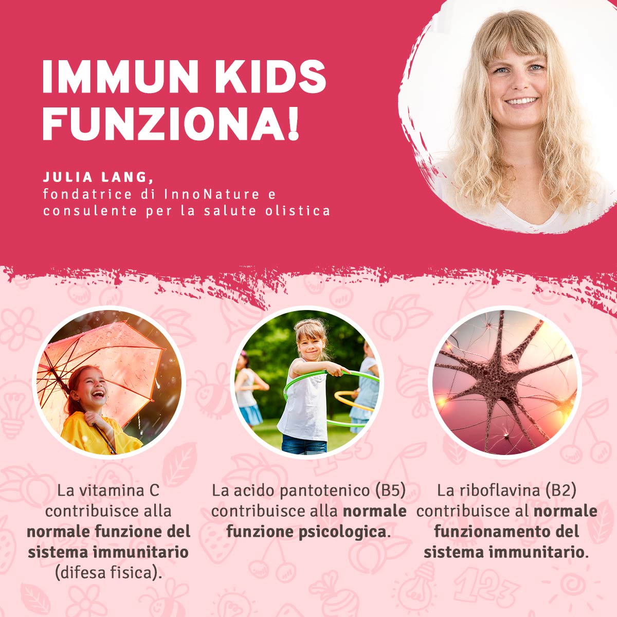 Difesa sistema immunitario: Per bambini, barbabietola rossa, beta-glucano, germogli di grano saraceno ed acerola, in polvere