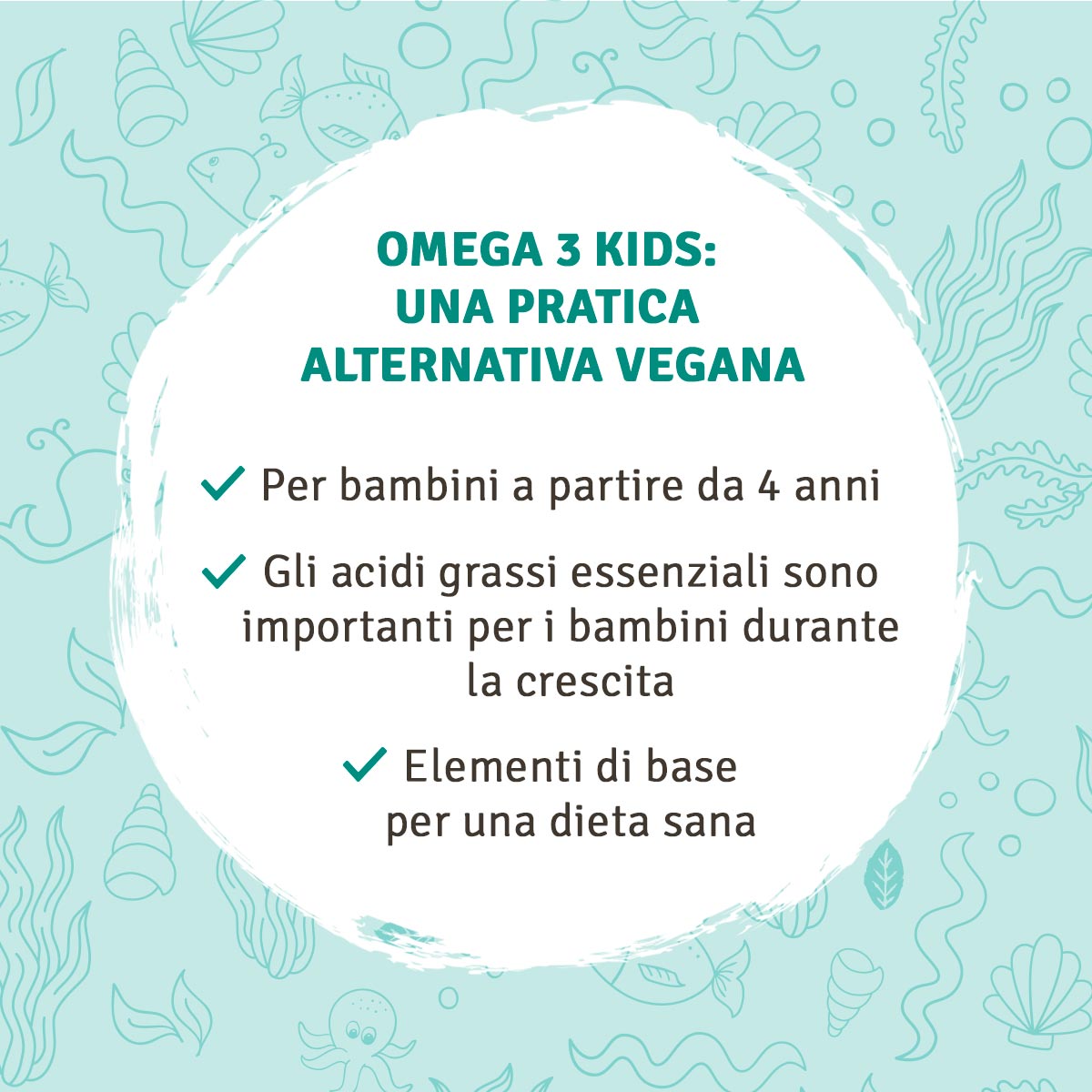 Olio d’alga: Omega-3 per bambini, in gocce